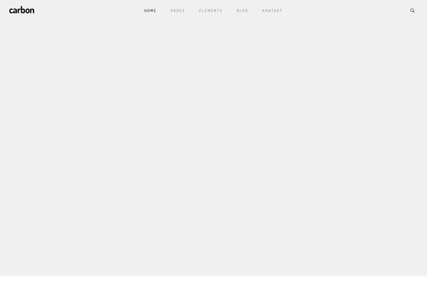Carbon theme site design template sample