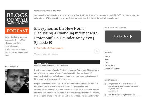 Site using Audio-player-by-clammr plugin