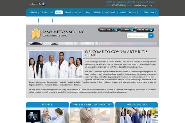 covinaarthritisclinic.com site used Samy-metyas-md-inc