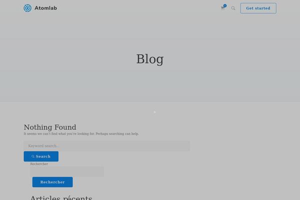 Atomlab theme site design template sample