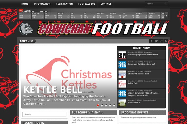 Gameday theme site design template sample