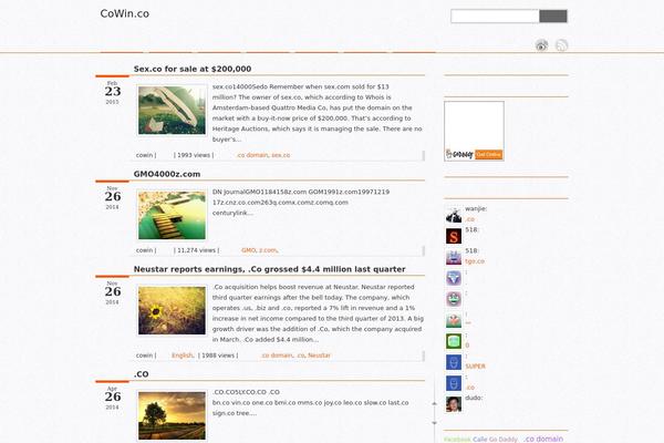 cowin theme websites examples