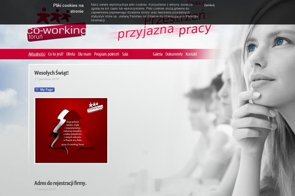 Coworking theme site design template sample