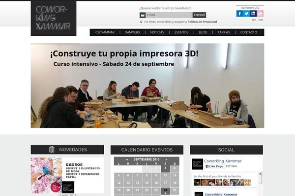 Coworking theme site design template sample