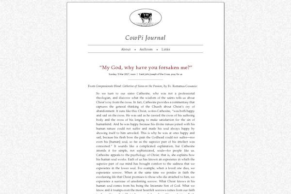cowpi.com site used Minimalist_journal