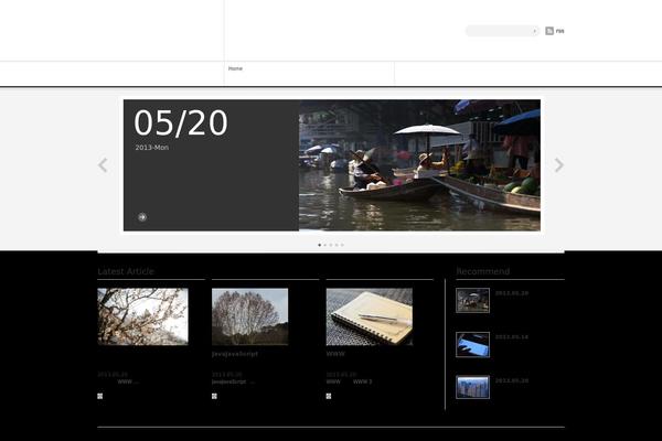 Blanc theme site design template sample