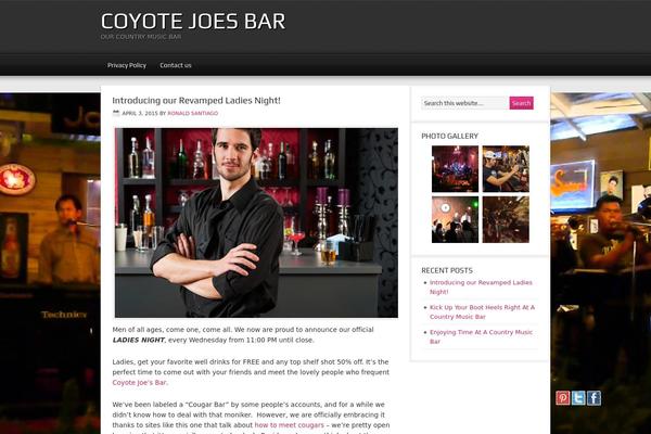 Magazine theme site design template sample