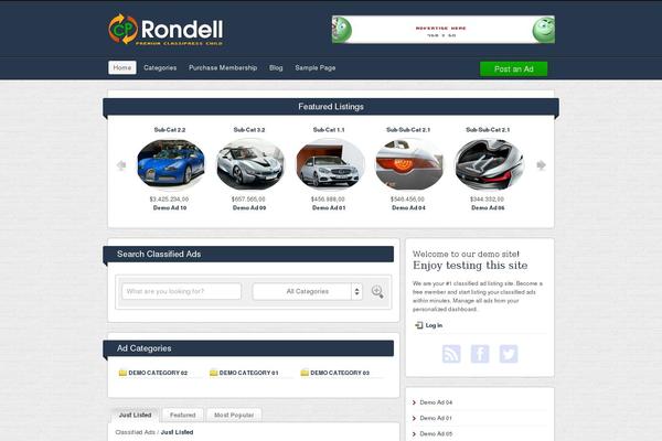 rondell theme websites examples