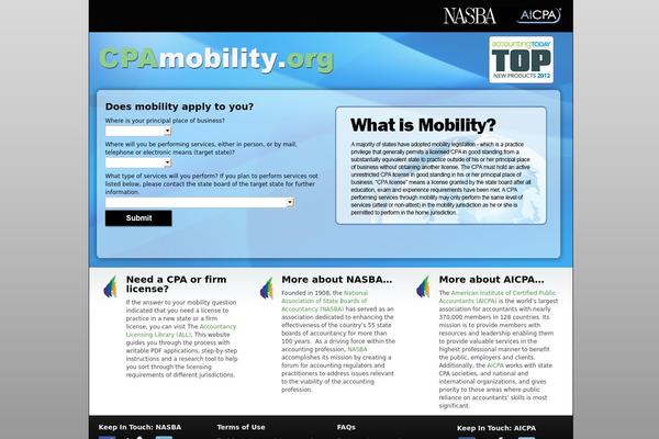 Mobility theme site design template sample