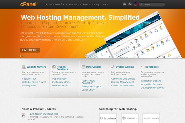 Cp theme site design template sample