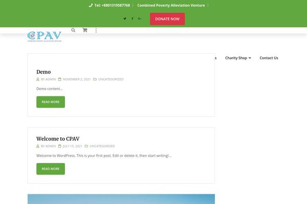Charitab-wp theme site design template sample