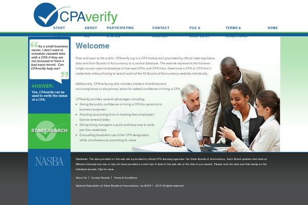 cpaverify.org site used Cpaverify