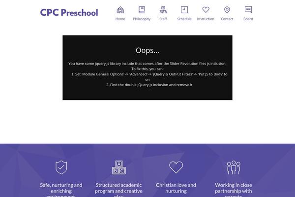 Site using Page-builder plugin