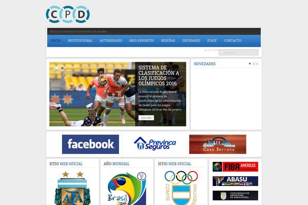 Revista theme site design template sample