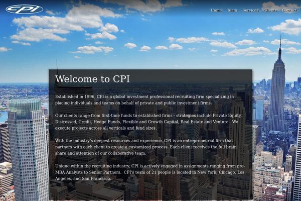 Cpi theme site design template sample