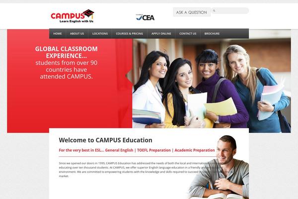 Campus theme site design template sample