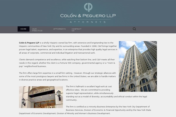 Suits theme site design template sample