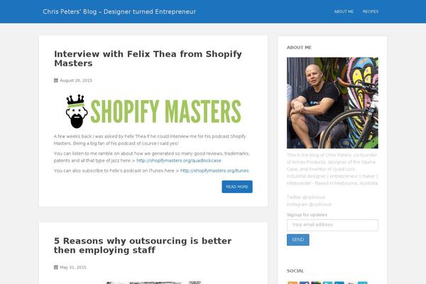 Site using Easy Social plugin