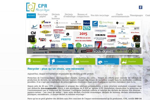 Cpr theme site design template sample