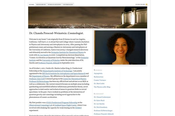 Thesis 1.8 theme site design template sample
