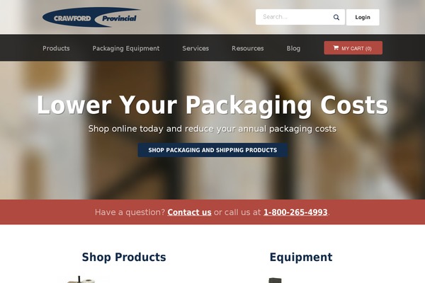 Crawford theme site design template sample