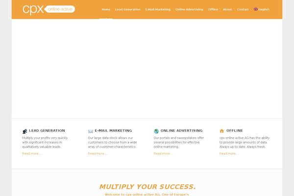 Enfold theme site design template sample