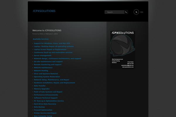Piano Black theme site design template sample