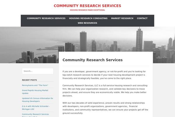 Chicago theme site design template sample