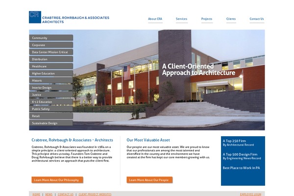 cra-architects.com site used Cra Theme