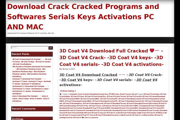 crackeddownload.com site used Lightweight Personal
