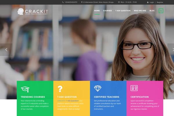 Masterstudy-child theme site design template sample