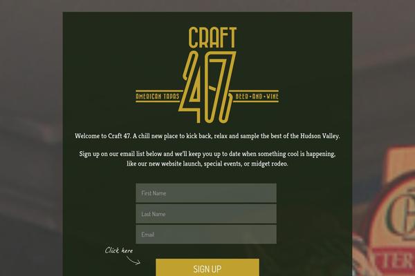 craft47.com site used Nostalgia-landing