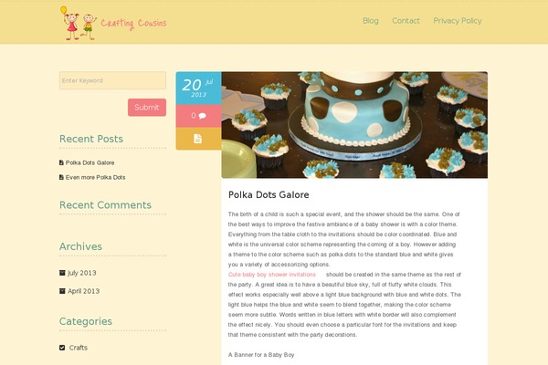 Kids Zone theme site design template sample