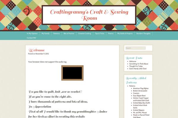 Patchwork theme site design template sample