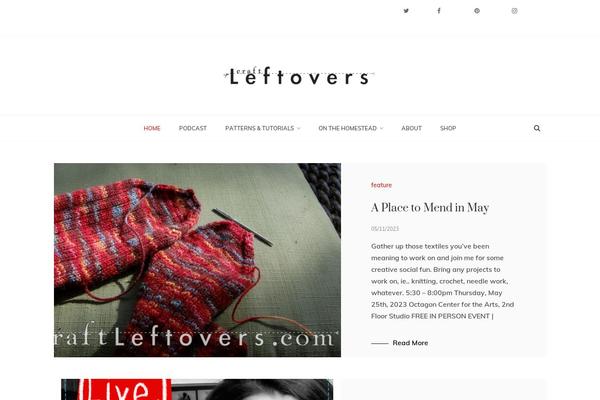 craftleftovers.com site used Blog-storm