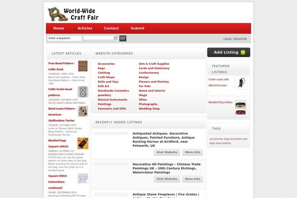 Directorypress theme site design template sample
