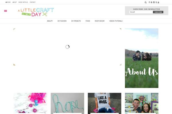 The Voux theme site design template sample