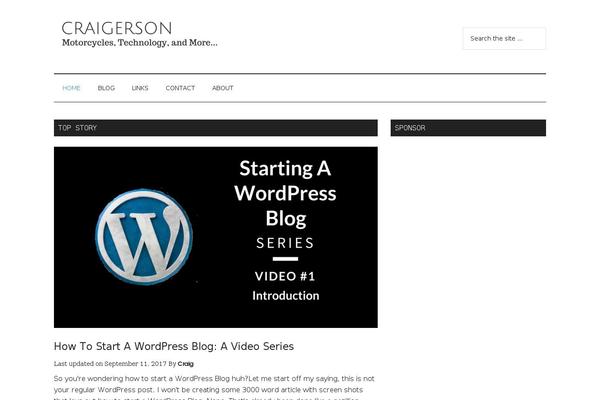 Magazine Pro theme site design template sample