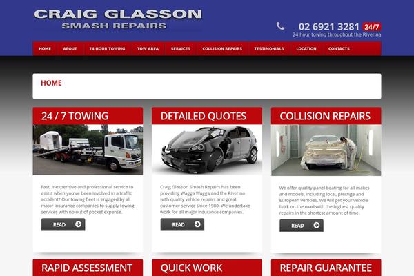 craigglassonsmashrepairs.com.au site used Theme45390