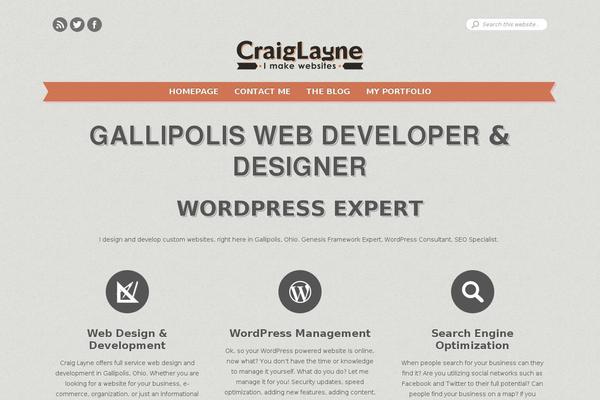 Kerge theme site design template sample