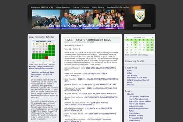 Site using Calendar plugin