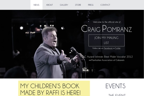 craigpomranz.com site used Craig