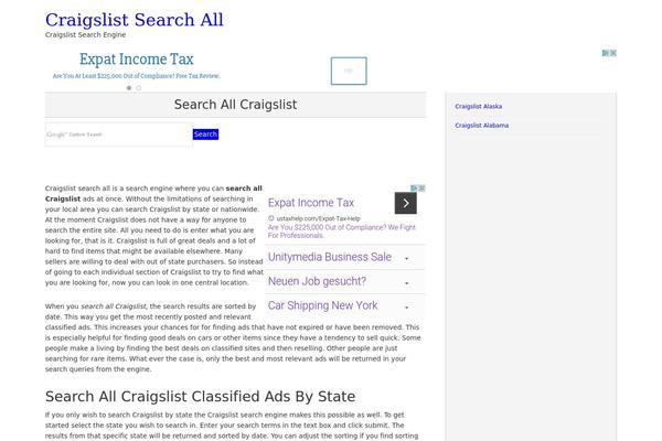 craigslist theme websites examples