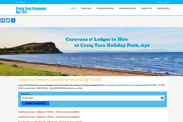 Travelo-child theme site design template sample