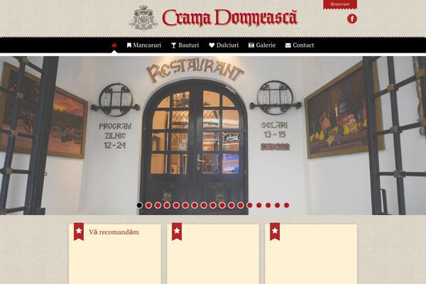 Dine & Drink theme site design template sample