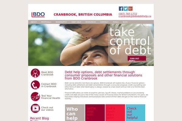 Site using BDO-debt-calculator plugin