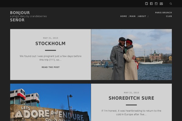 Tracks theme site design template sample