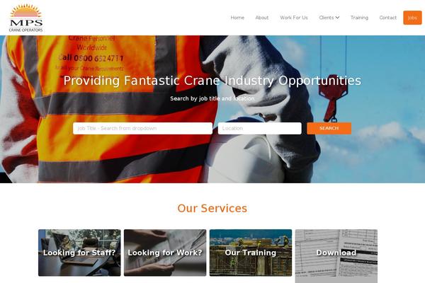 Jobify theme site design template sample