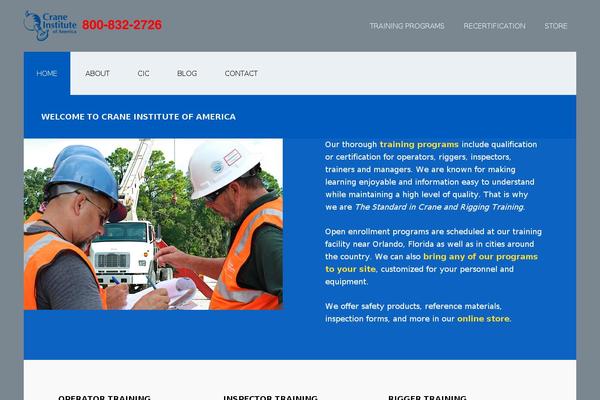 Crane website example screenshot
