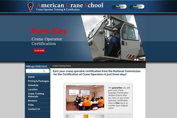 cranetrainingtexas.com site used Newcranepage